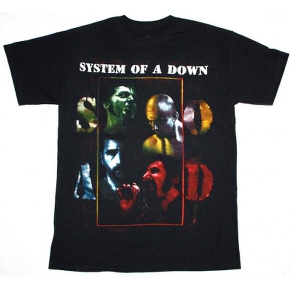 Other - System Of A Down Band New Black T-Shirt